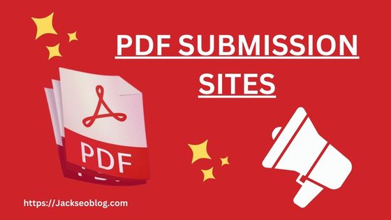 PDF Submission sites 2023
