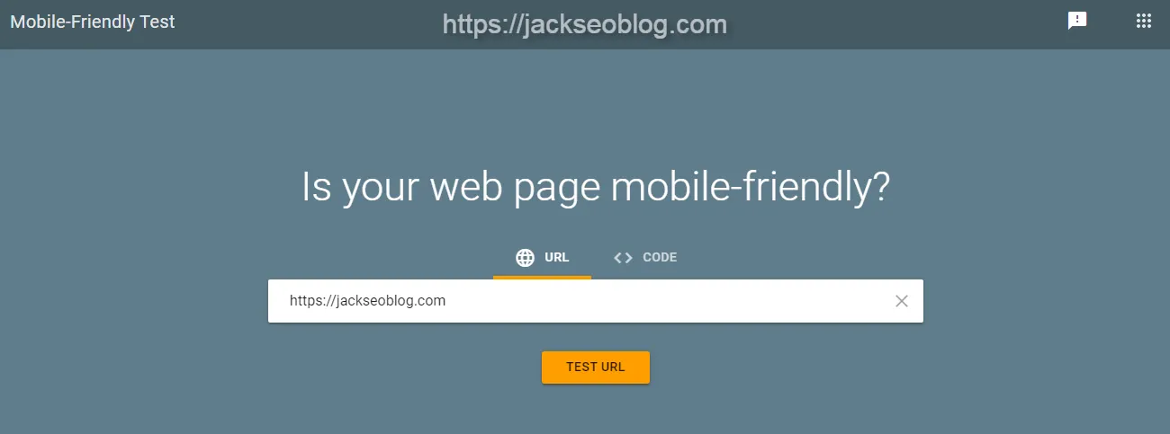 Mobile-Friendly Test