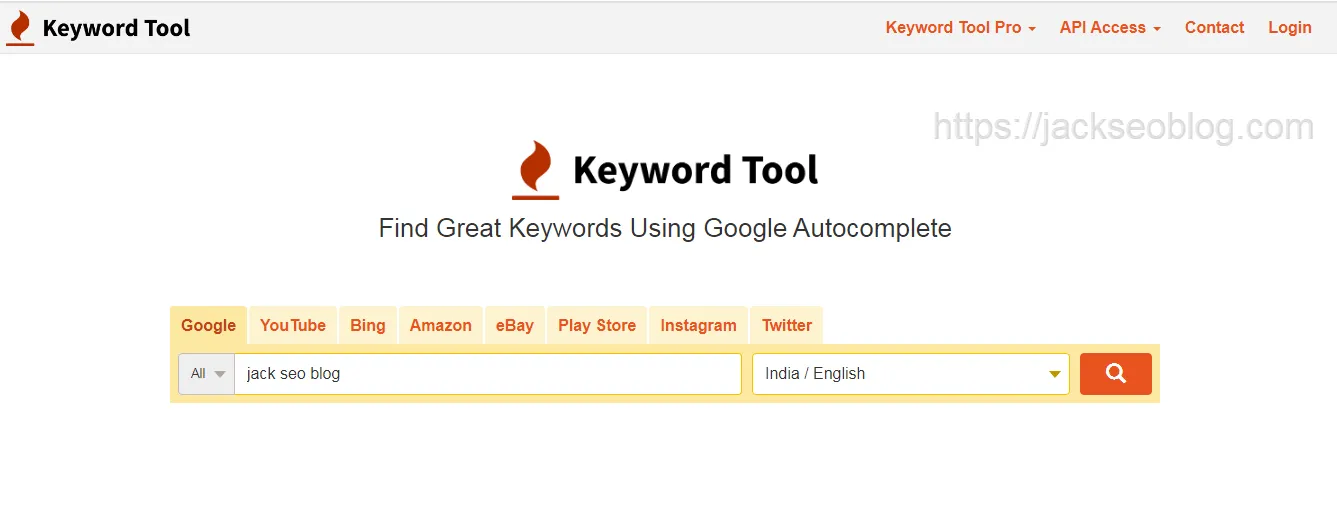 keyword tool
